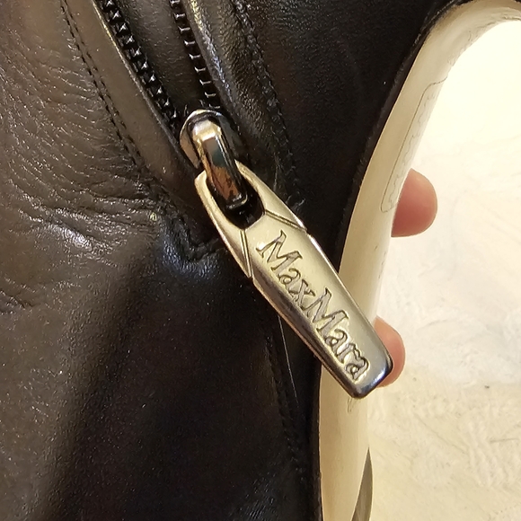 MaxMara leather high heel booties - Picture 7 of 7